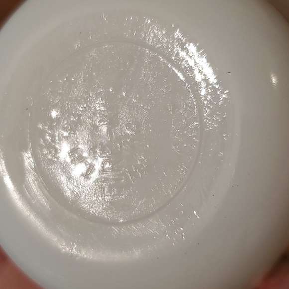 Fire King peach blossom glass custard bowl cup - Picture 5 of 8